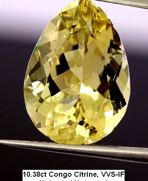 10.38ct Congo Citrine