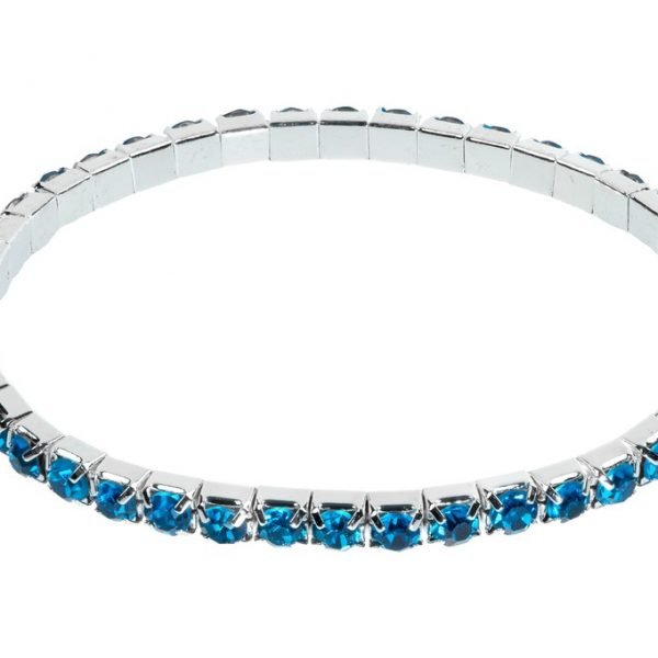 18 Kt White Gold Aquamarine Bangle